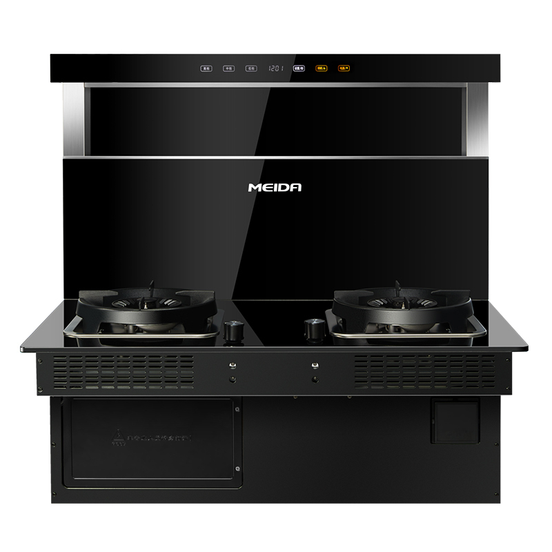美大(MEIDA)嵌入式集成灶分体式F1Pro(2201H)分体式 燃气灶烟灶联动安装厨房烟灶套餐挥手智控 液化气高清大图
