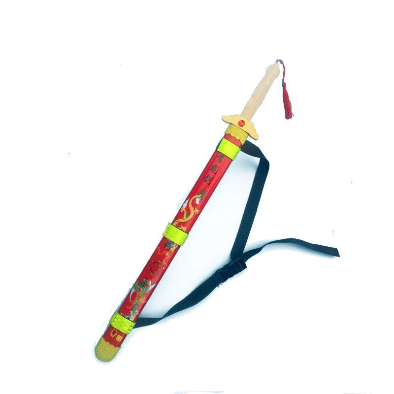 玩具剑宝剑儿童男孩木剑儿童刀玩具木头刀背带青龙剑表演道具仿真y5