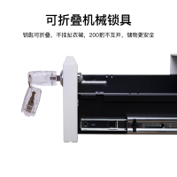 尔迈 带锁移动小矮柜地柜简易活动柜小型办公文件柜办公桌下收纳抽屉柜 一字拉手 白色