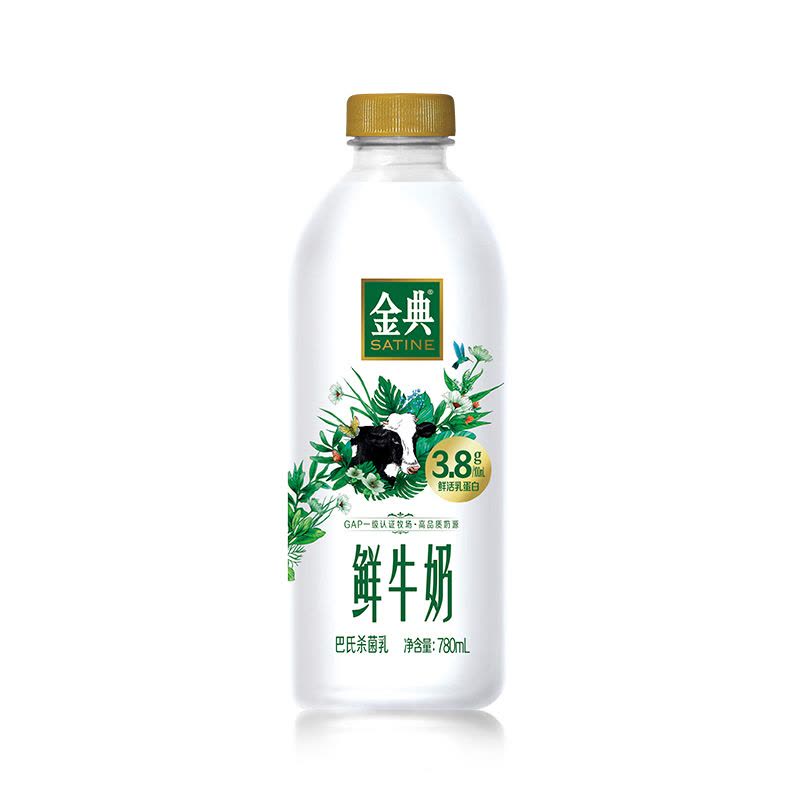 伊利金典鲜牛奶780ml图片
