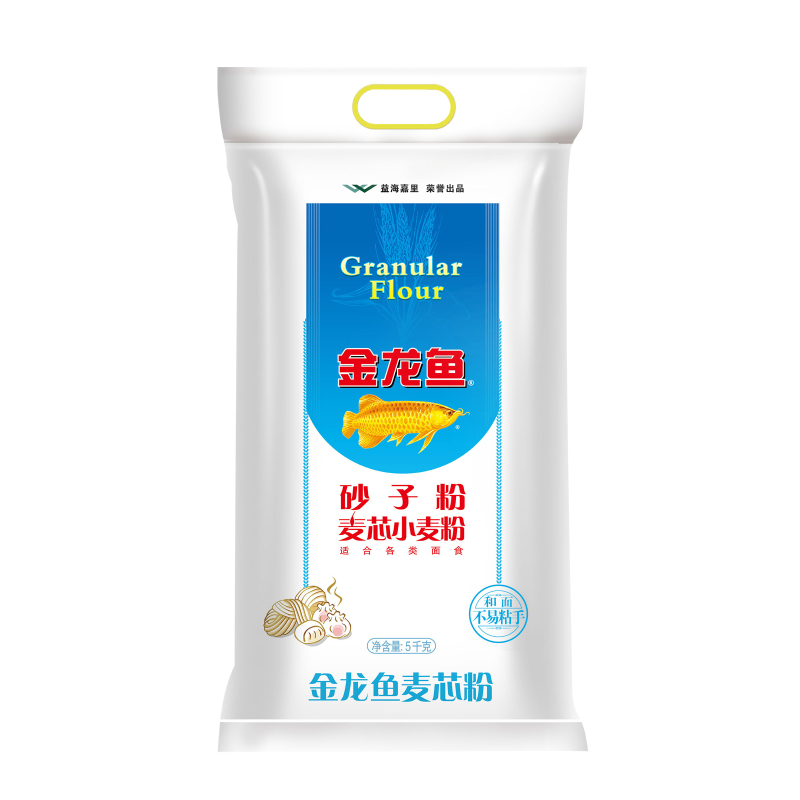 金龙鱼砂子粉5kg 中筋粉(通用粉)