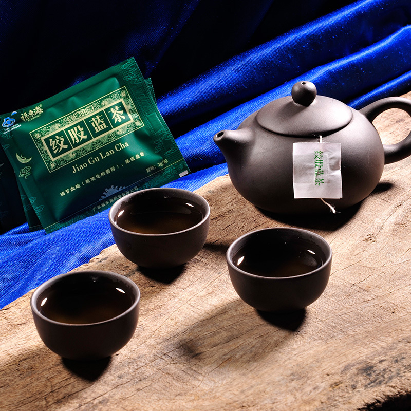 福东海 七叶绞股蓝茶正品罗布麻降三降压茶新疆高胶股蓝非特级