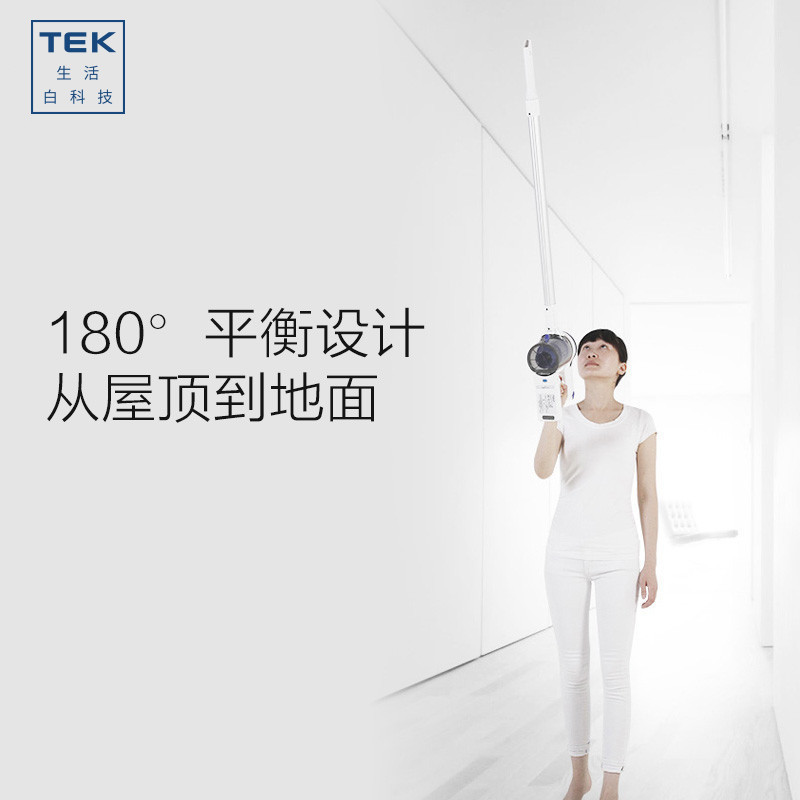 泰怡凯TEK 无线手持吸尘器A6 CV31 BB 双电池续航 干式(科沃斯机器人出品)尘盒0.35L 150w