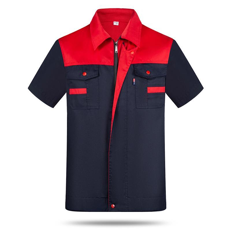 汇衫(HUISHAN)涤棉拼色工程服可印制LOGO XL