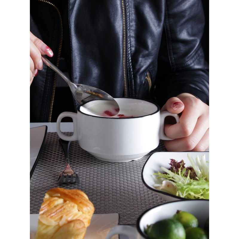 简约西餐牛排盘套装创意陶瓷餐具北欧家用牛排西西餐盘