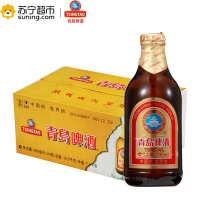 青岛啤酒(TSINGTAO)(小棕金)(11度)296ml*24瓶