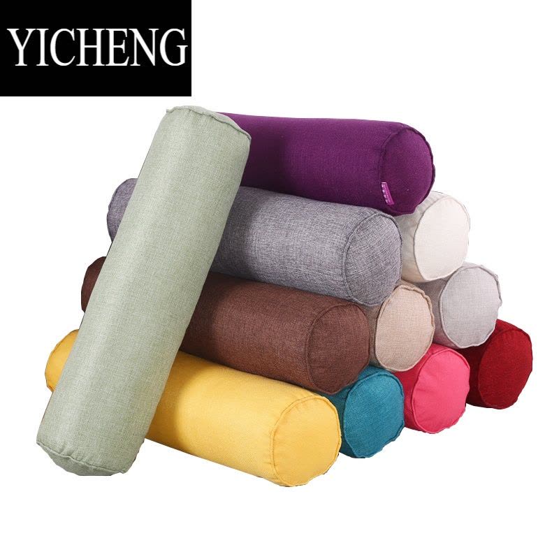 YICHENG床上睡觉圆柱圆形抱枕糖果枕头长条枕靠枕靠垫腿垫美容院垫脚脚枕图片