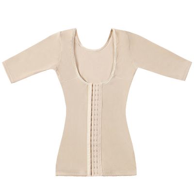 肤色短袖上衣 S适合75-95斤内 塑身分体衣加强版套装收腹提臀束腰收手臂产后分体两件套塑身长裤