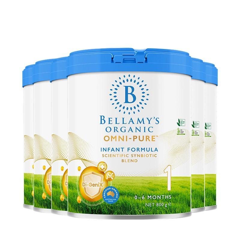 原装进口Bellamy’s贝拉米 OMNI-PURE有机婴儿配方奶粉1段0-6个月800g