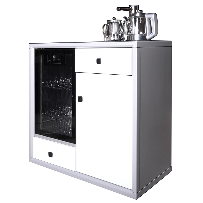 司迈特木质饮水机茶吧机9025消毒柜款冷热型灰色