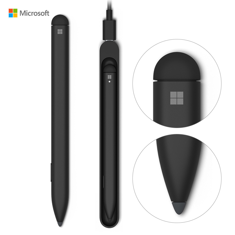 微软Surface Pro X 平板电脑二合一键盘盖 冰晶蓝+Slim Pen 超薄触控手写笔 适用Pro 8和Pro