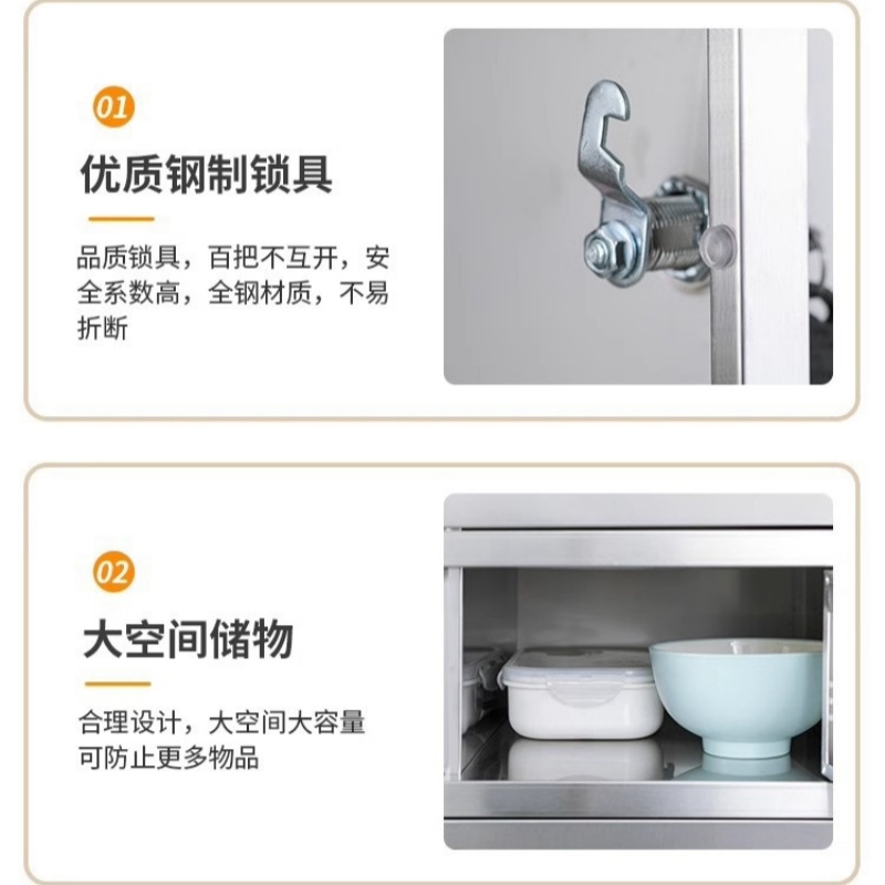宜掌柜 不锈钢碗筷柜高清大图
