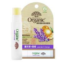 曼秀雷敦(MENTHOLATUM)有机认证花果润唇膏-薰衣草+香橙3.5g 保湿唇膏