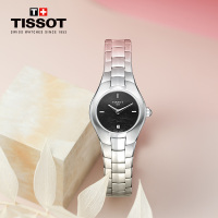 [低至5折]天梭(TISSOT)瑞士手表 T-ROUND系列钢带女士石英表T096.009.11.121.00