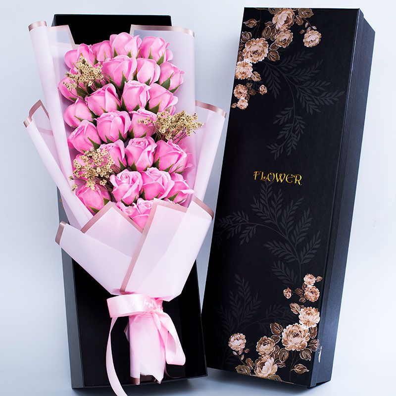 三八妇女节礼物送女朋友女生情侣生日礼品香皂肥皂花礼盒玫瑰花束