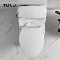 TOTO 连体喷射虹吸式下排水马桶 智洁节水座便器陶瓷坐便器马桶CW854SBVD(04-A)