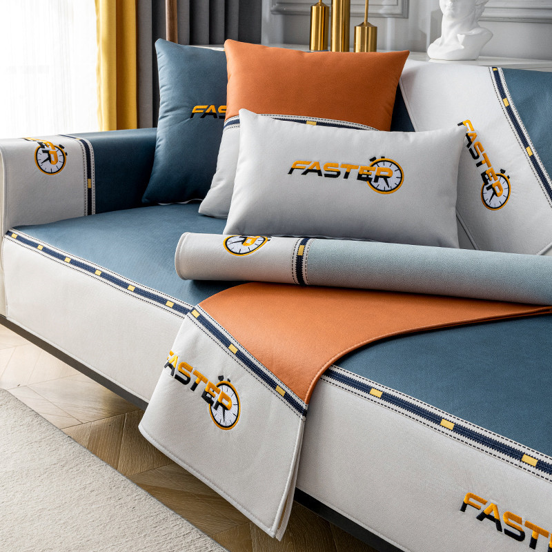 北欧简约现代防滑科技布贵妃垫子沙发四季秋冬季支持定制罩套坐垫视频