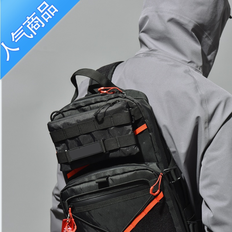 封后[BOLT BOAT]机能卡包迷你手拿包魔术贴士气章副包尼龙手拿包男