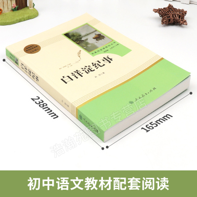 白洋淀纪事 原著正版无删减 孙犁著初中生七年级上册必读课外书目 中小学生课外阅读书籍四五六年级老师推荐世界名著小说经典书