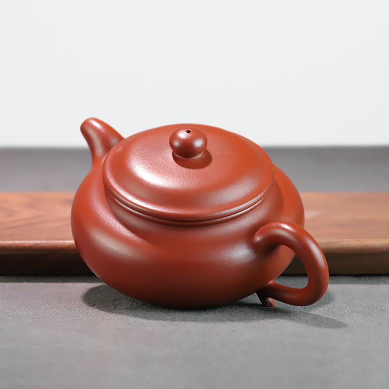 铭陶满堂吴六君原矿大红袍中式泡茶壶紫砂壶纯手工仿古320ml