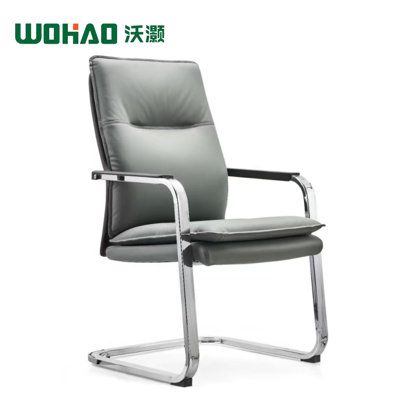 沃灏(wohao)会议椅 办公椅职员椅 弓形椅 WH-GD18把高清大图