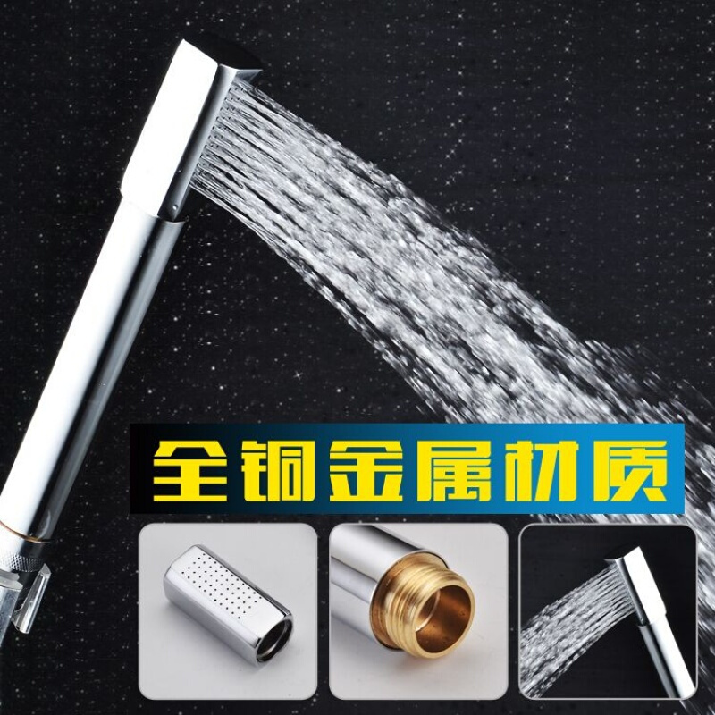 不锈钢增压花洒淋浴头可拆洗全铜洗澡喷头家用手持热水器淋雨花洒壹德壹