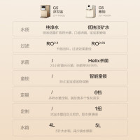 碧云泉G5塞纳套装版低钠淡矿台式净水器家用反渗透加热母婴款水机宝妈泡奶粉