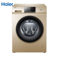 海尔（Haier）8公斤变频滚筒洗衣机大容量洗衣机 琥珀金外观 轻柔雪纺洗海尔洗衣机EG80B829G