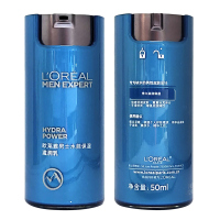 欧莱雅(LOREAL)男士水能保湿滋润乳50ml 保湿补水清爽控油乳液面霜正品护肤品