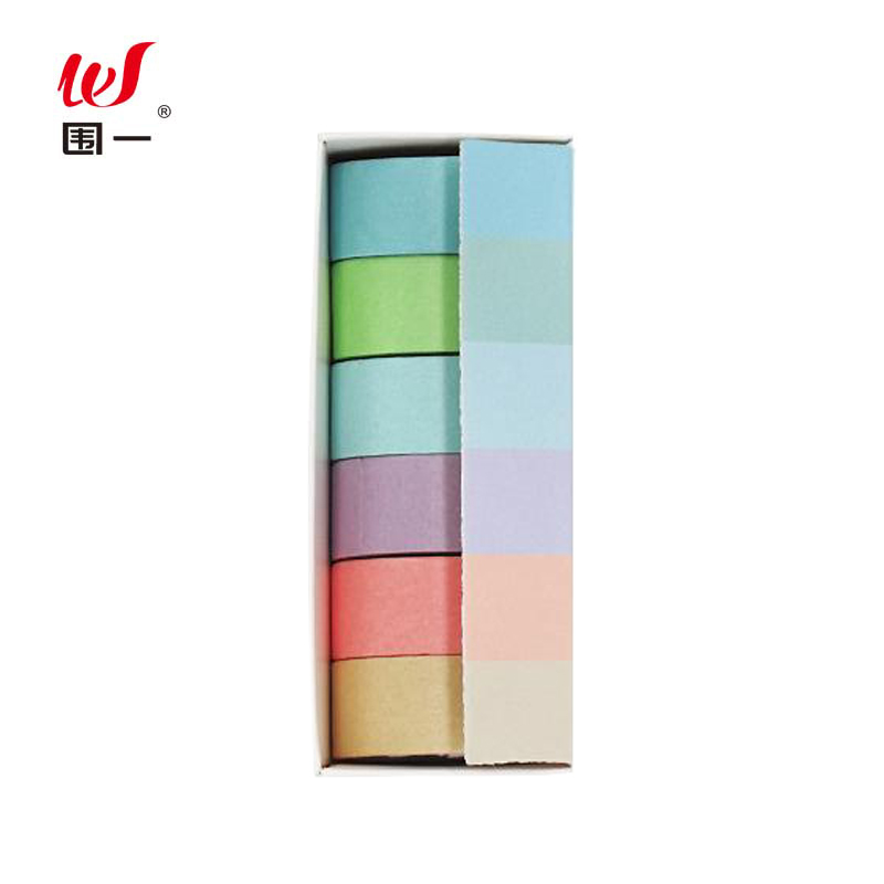 围一 彩色纸胶带 长2M*宽15MM-6色 卷高清大图