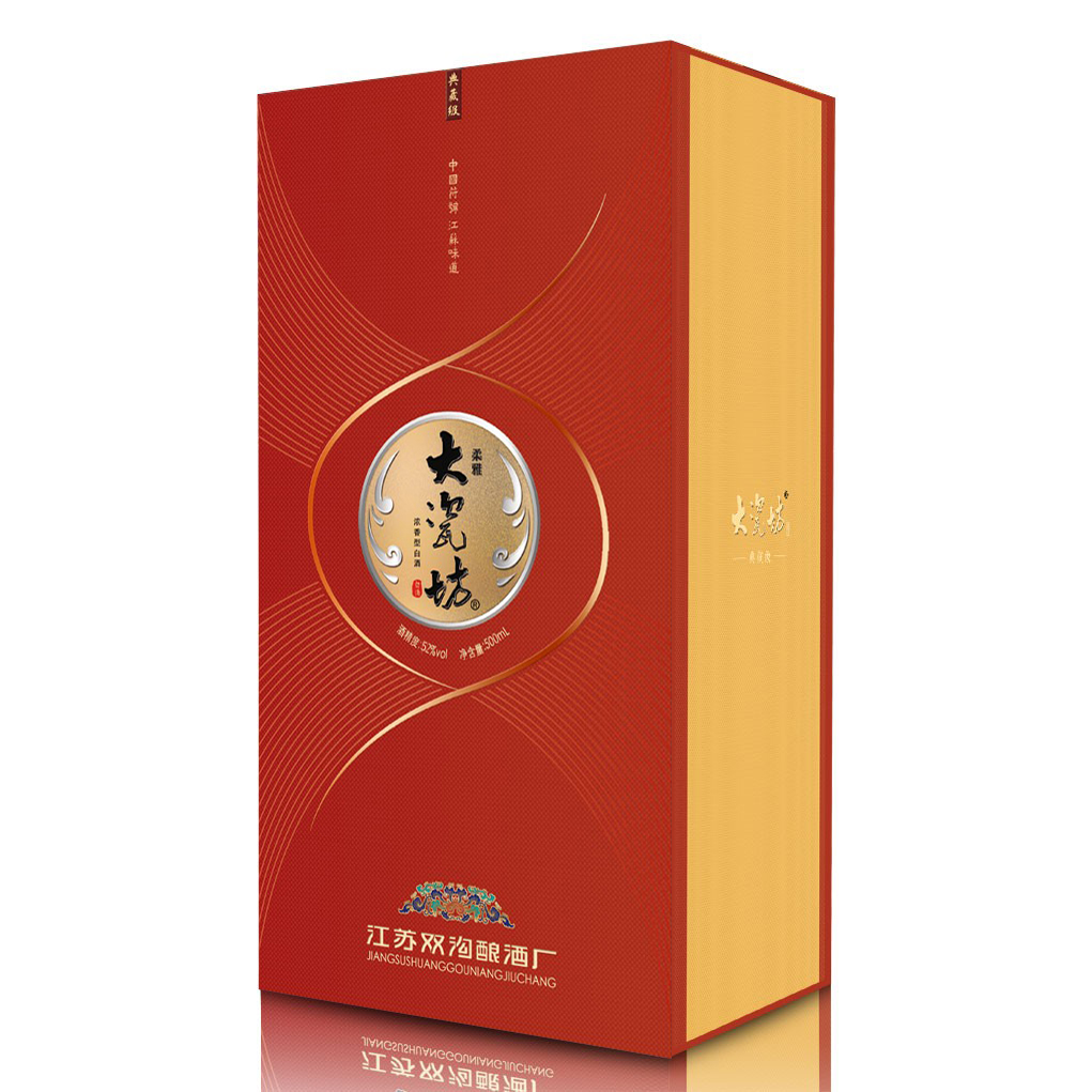 52%vol 大瓷坊酒-典藏级 500mlx1x6/箱 浓香型白酒 绵柔淡雅 尾净余长高清大图
