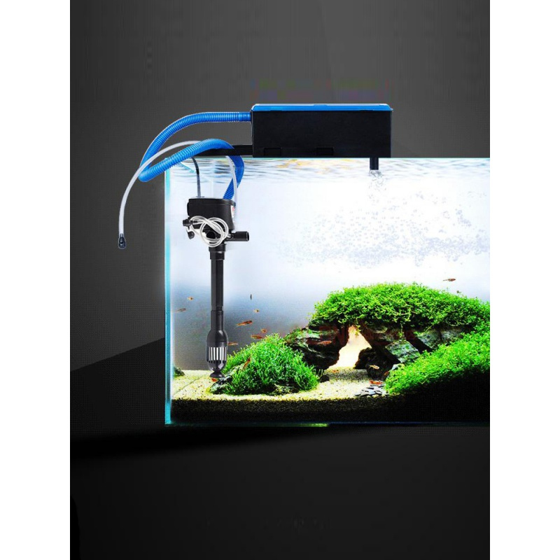 鱼缸水族箱上部过滤器三合一内置上置外置潜水泵增氧气泵高清大图
