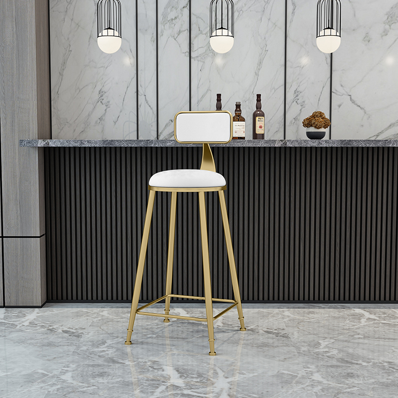 75cm坐高 白色坐垫(软包后背)视频介绍_阳台大理石吧台桌高脚酒吧桌