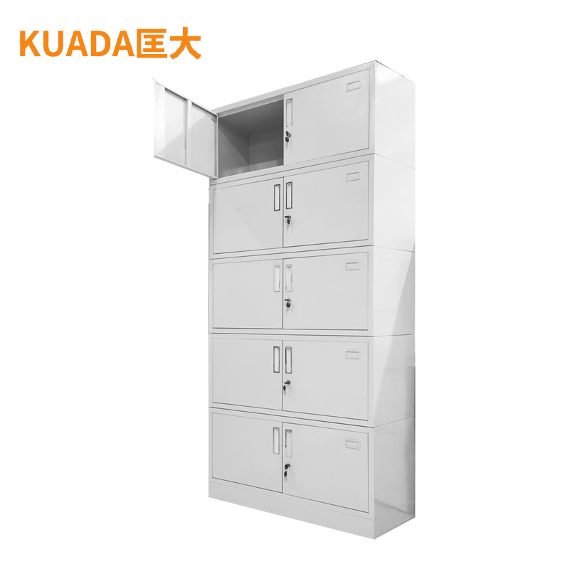 匡大 文件柜铁皮柜办公文件资料储存柜钢制分体五节文件柜 KDT366