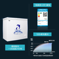 澳柯玛(Aucma)203升单温卧式冷柜 商用小型家用节能顶开门冷柜 1级能效大容量冰柜BC/BD-203HN
