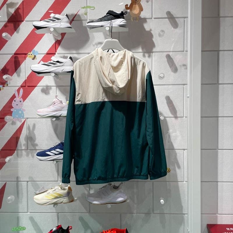 adidas/阿迪达斯三叶草连帽外套运动休闲梭织男装夹克IU0201 C高清大图