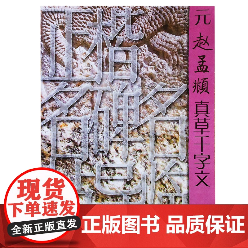 元赵孟頫真草千字文 正楷名碑名帖导临 名家草书毛笔书法字帖技法临摹鉴赏书籍笔书法入门自学教材 山东美术出版社高清大图