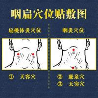 水漾花田咽喉肿痛干咳滤泡慢性咽炎贴有痰有异物声音嘶哑扁桃体肥大咽喉贴皓菲轩