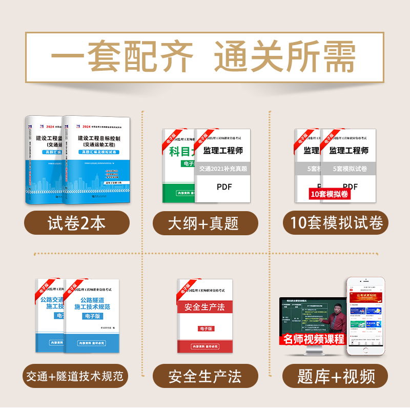 [正版]赠全套视频备考2025年全国注册监理工程师考试用书历年真题押题习题试卷交通运输工程建设工程目标控制案例分析基本高清大图