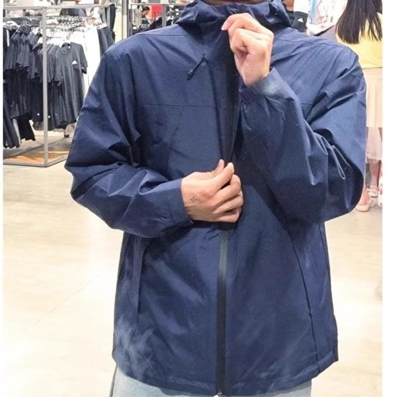 ADIDAS阿迪达斯连帽外套运动休闲舒适梭织男装夹克JF0963 D