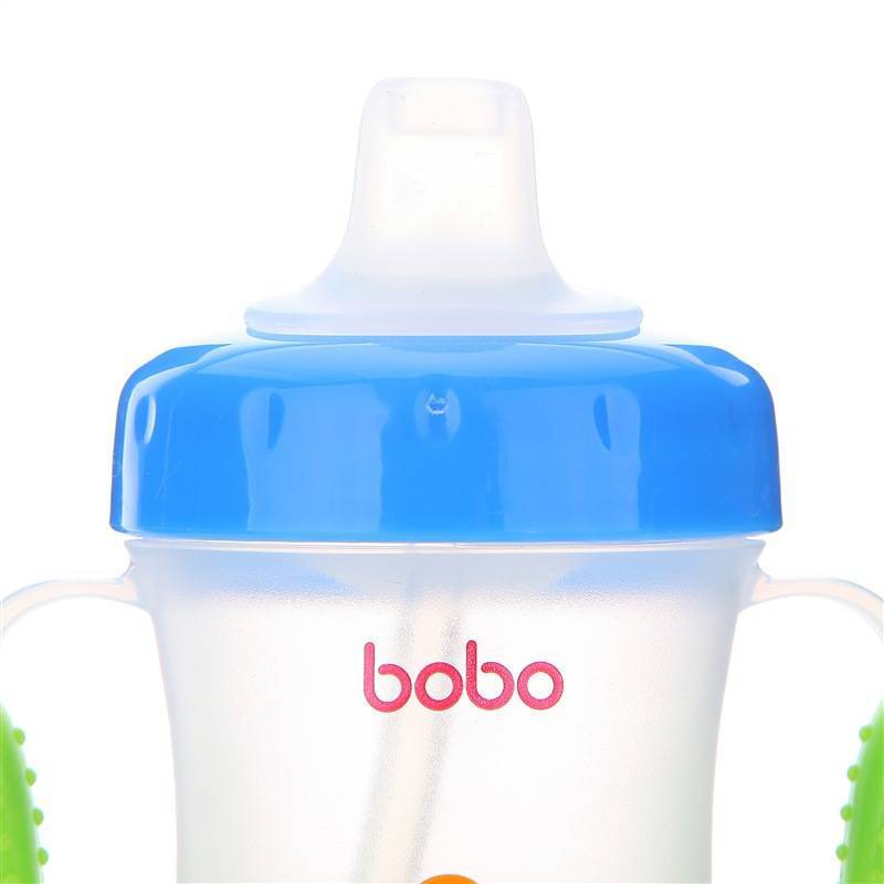 乐儿宝(bobo)安全软嘴杯PP学饮杯水杯水壶 170ML橙色 适用年龄6个月以上