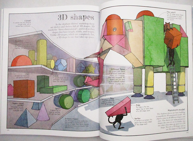 [正版]华研原版 英文原版 Mammoth Math 儿童趣味数学形状认知启蒙 精装 英文版 进口英语原版书籍高清大图