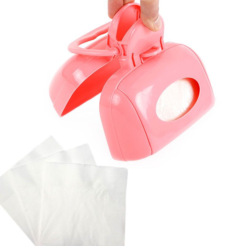 粉红色狗狗拾便器用品宠物捡屎铲屎器夹便器狗便便粪