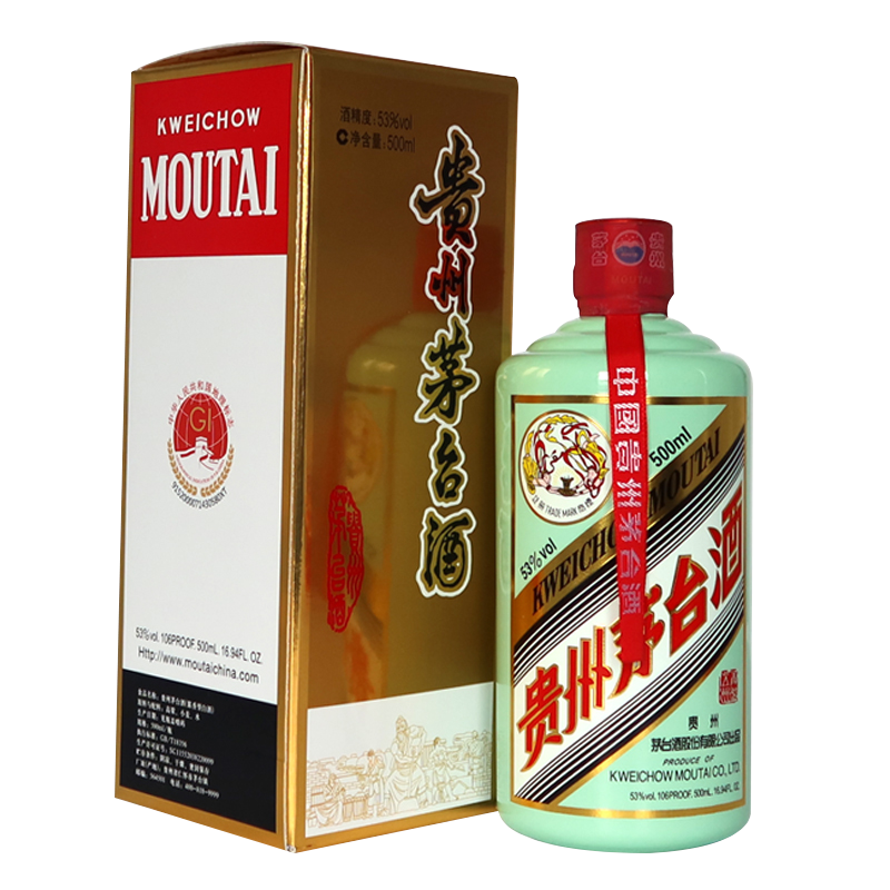 贵州茅台酒香溢五洲53度酱香型白酒收藏纪念酒500ml单瓶装