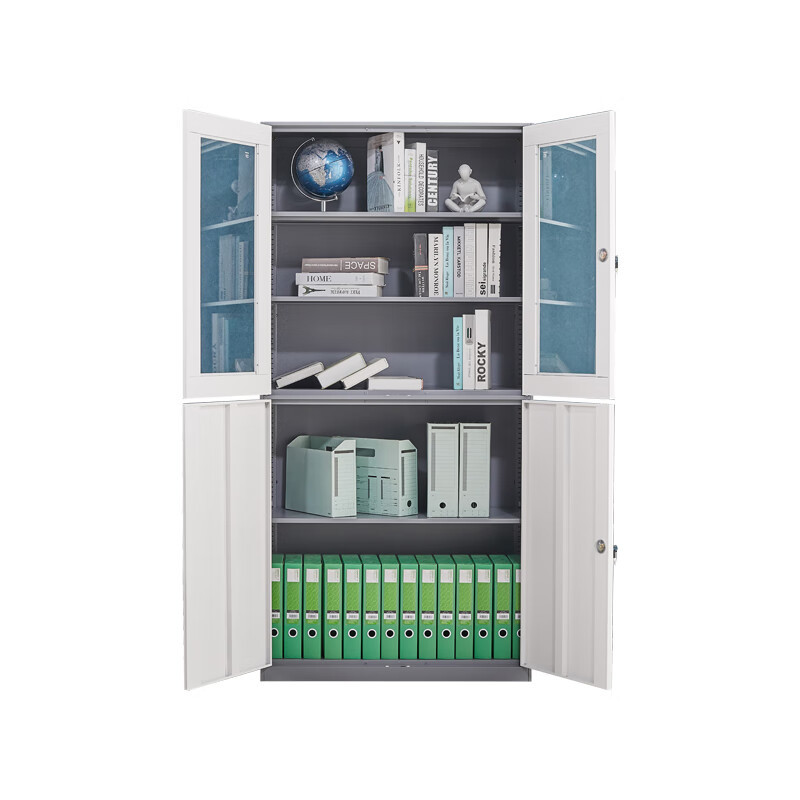 [企诺]文件柜 QNGA02FO-06LPA 900×400×1850mm 冷轧钢板 台