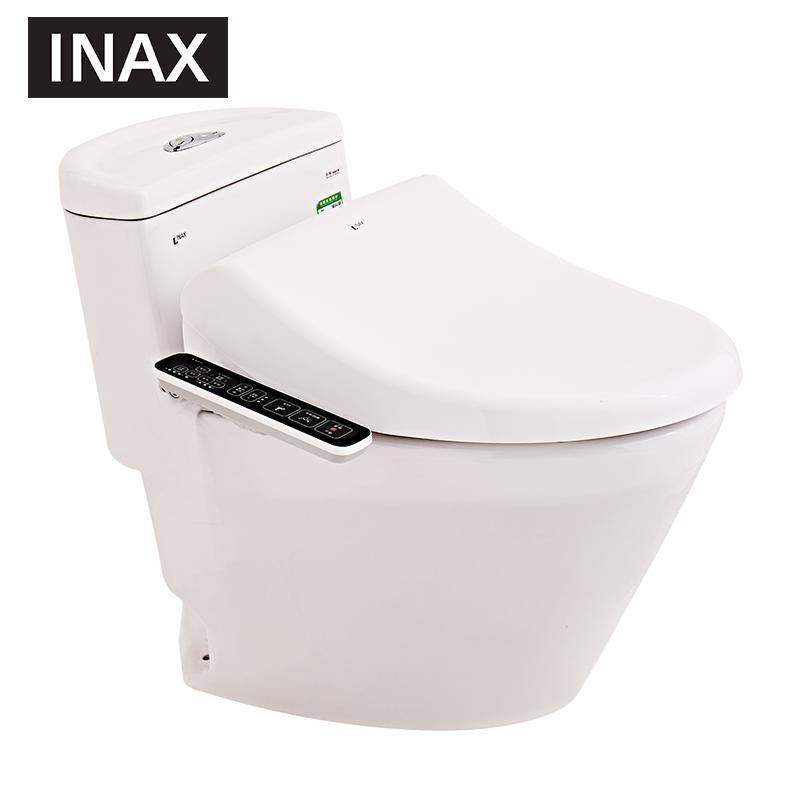 日本-伊奈（INAX）智能马桶坐便器大冲力除臭烘干连体马桶虹吸式智能马桶盖板套装