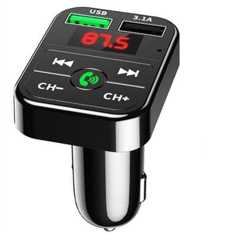 无杂音车载mp3播放器汽车蓝牙免提手机导航通话双usb快充汽车用品 按