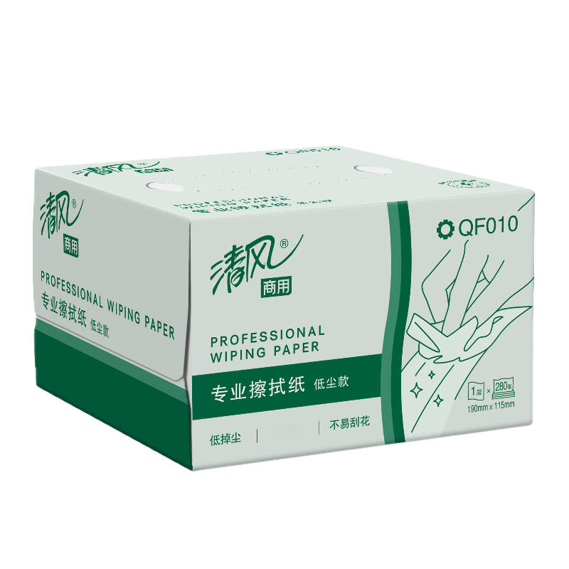 清风 工业擦拭纸 QF010 盒高清大图