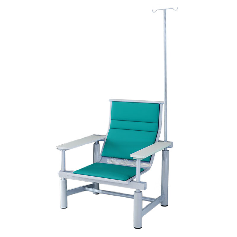晋舰 输液椅医院诊所点滴吊针排椅大厅加固加厚候诊椅单人白板扶手绿色