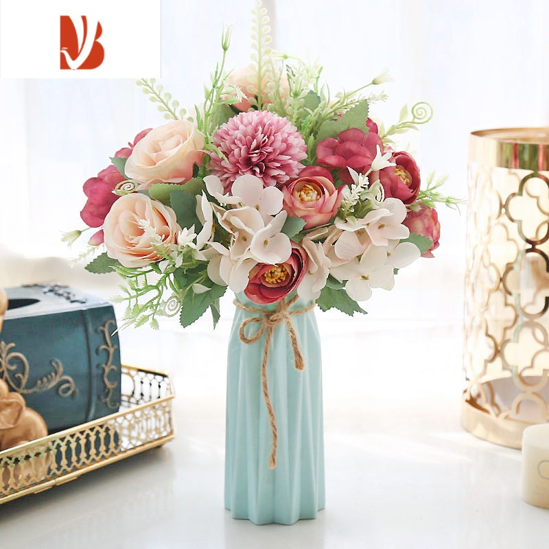 三维工匠客厅摆设小清新假花摆件卧室内装饰花束餐桌摆放塑料仿真花艺盆栽藏青色浅紫春蝴蝶 Ms盆仿真植物报价 参数 图片 视频 怎么样 问答 苏宁易购